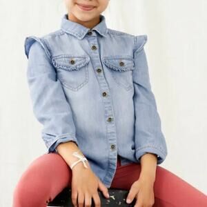 Matilda Jane size 4 Lyle’s‎ Button Down Denim Shirt